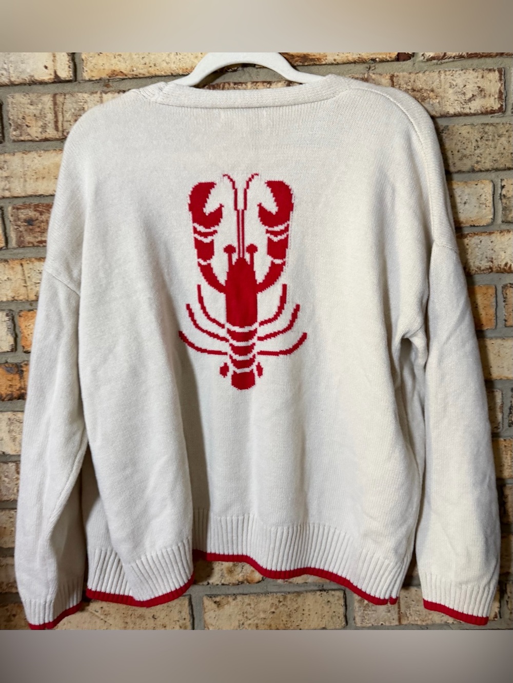 Luna x sol lobster knit cardigan M